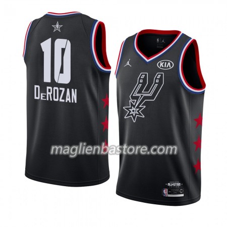 Maglia San Antonio Spurs DeMar DeRozan 10 2019 All-Star Jordan Brand Nero Swingman - Uomo
